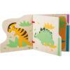 Libretto in legno per bambini sui dinosauri