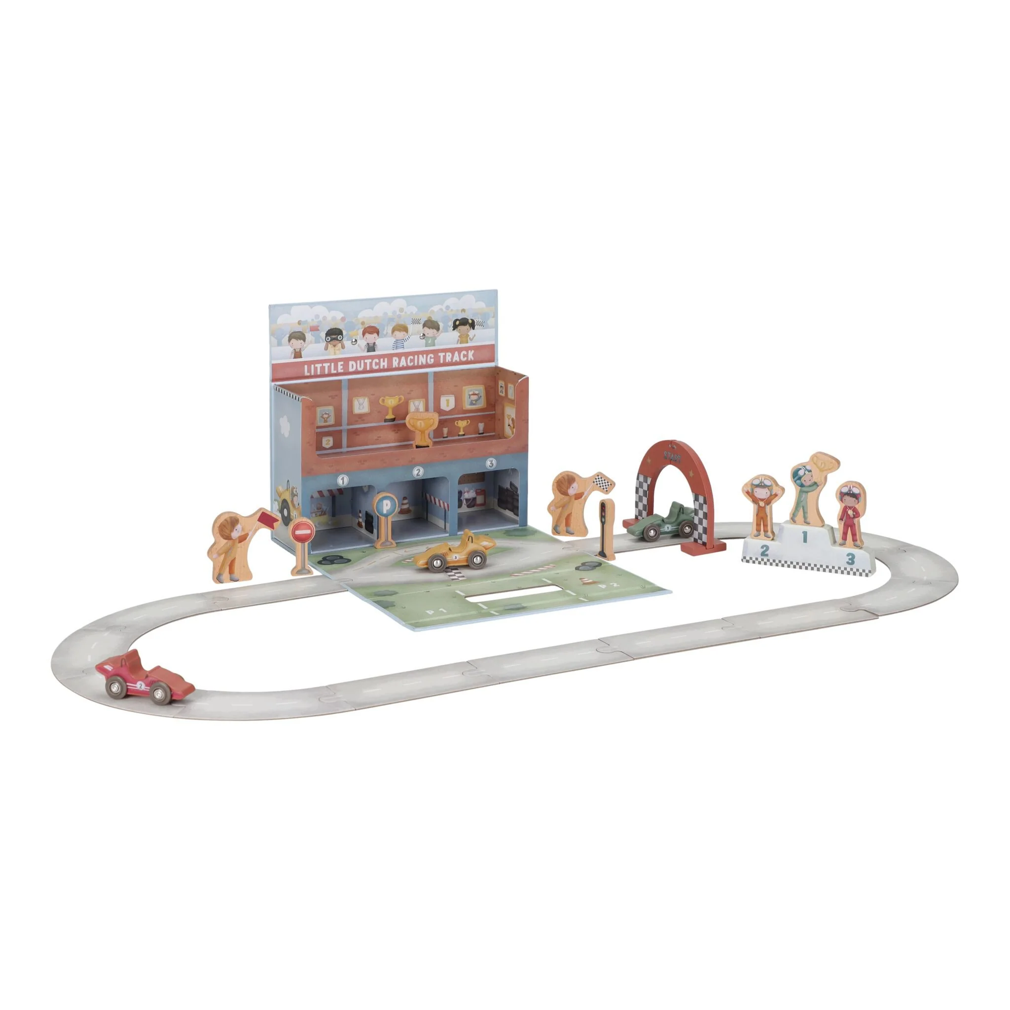 Pista per macchinine in legno Little Dutch LD2524 gioco educativo bambini 3+